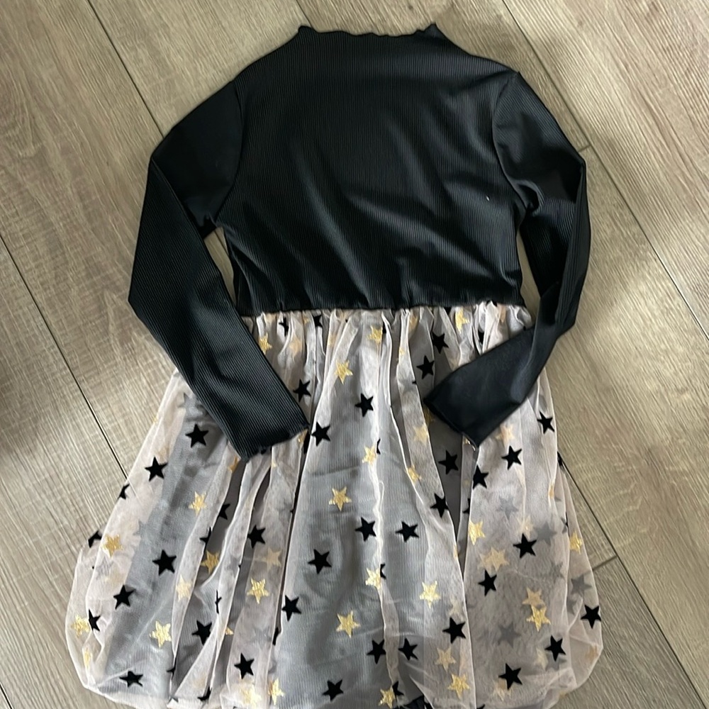 Black and Gold Star Dress